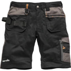 Scruffs Trade Holster Pocket Shorts 34" Black