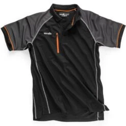 Scruffs Trade Active Polo Shirt - Large [Black]