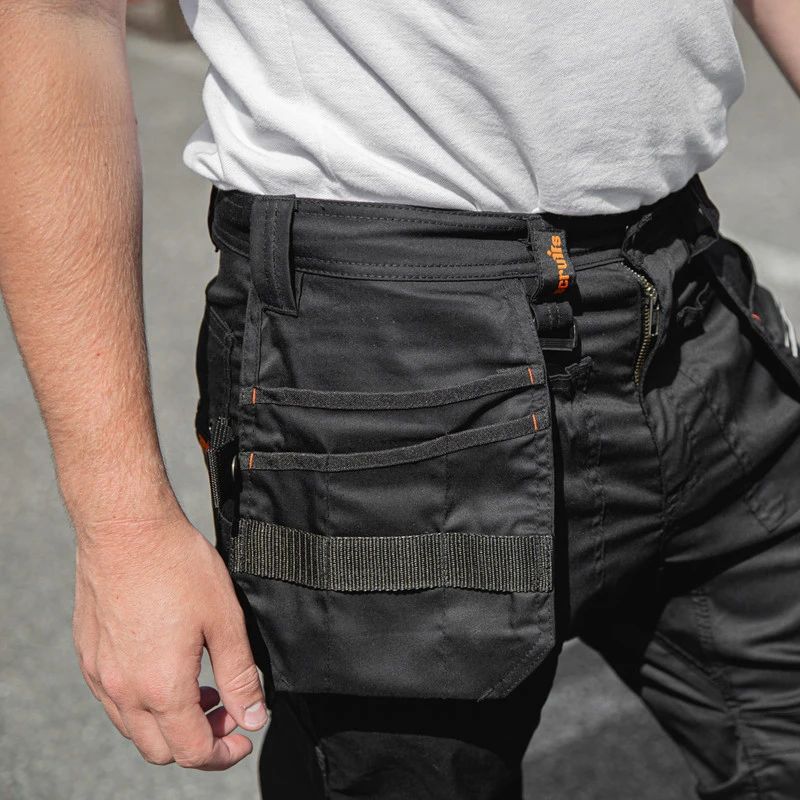 Scruffs Trade Flex Holster Pocket Trousers 40" L Black 4 Scruffs Trade Flex Holster Pocket Trousers 40" L Black - Image 2