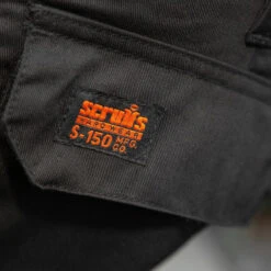 Scruffs Worker Plus Trousers 36" L Black -Scruffs 35015 8
