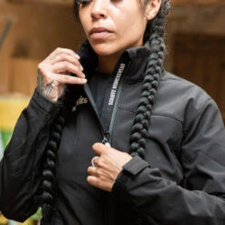 Scruffs Women's Trade Softshell Jacket Black Size 14 -Scruffs 49612 9