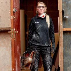 Scruffs Women's Trade Hoodie Black Size 14 -Scruffs 54375 9