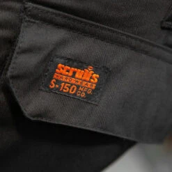 Scruffs Worker Plus Trousers 34" L Black -Scruffs 72321 8