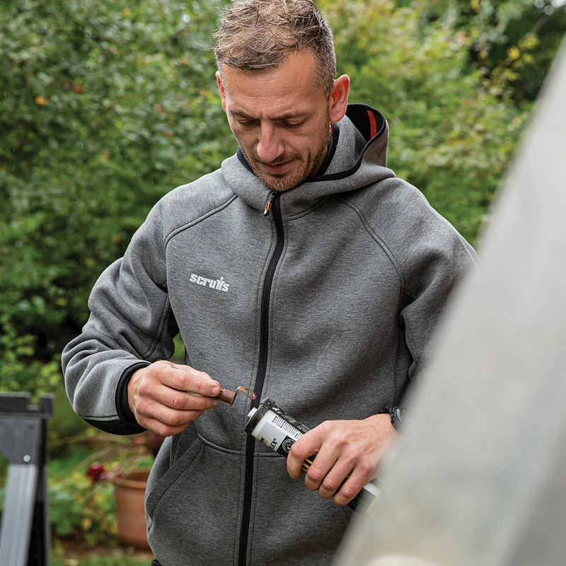 Scruffs Trade Air-Layer Hoodie Grey Medium 6 Scruffs Trade Air-Layer Hoodie Grey Medium - Image 4