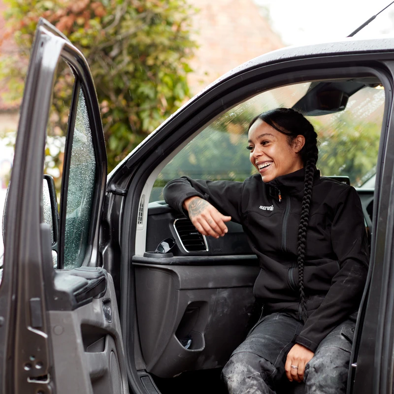 Scruffs Women's Trade Softshell Jacket Black Size 8 4 Scruffs Women's Trade Softshell Jacket Black Size 8 - Image 2