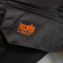 Scruffs Worker Plus Trousers 32" R Black -Scruffs 97304 8