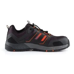 Scruffs Air Safety Trainer Black/Orange - Size 9 / 43 - T55527